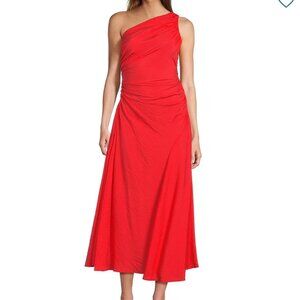 Antonio Melani Asymmetric One Shoulder Maxi Dress
